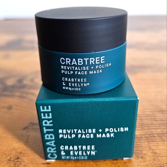 Crabtree & Evelyn (2) NIB Revitalise+Polish Pulp Face Masks Skincare .35 Oz Mini - Picture 5 of 5